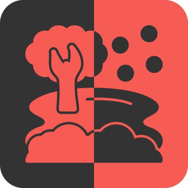 Moda tarzında izole edilmiş fırtına simgesi