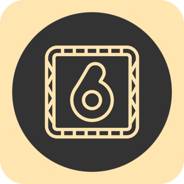 Sekiz numaralı simge tasarımı, vektör illüstrasyonu