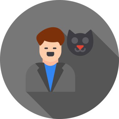 kedi simgesi vektör illüstrasyonu