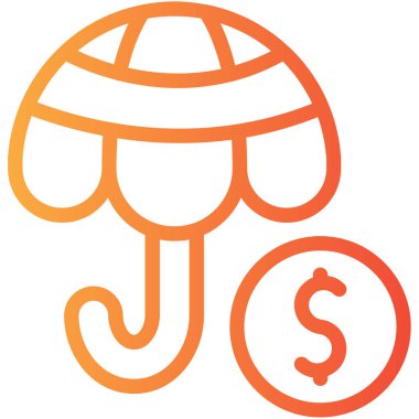 Mantar. Web simgesi basit tasarım