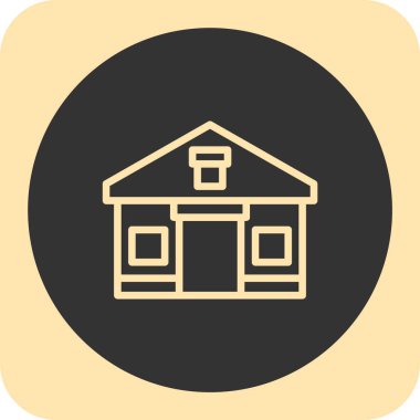 bina ikonu, vektör illüstrasyonu