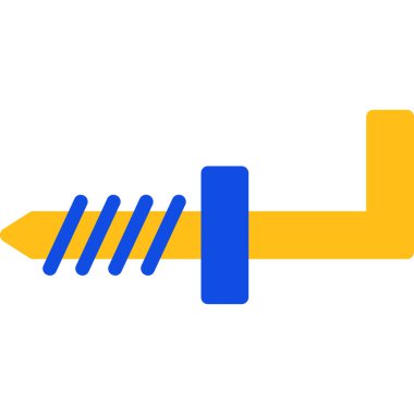 Tek bir simgenin vektör illüstrasyonu