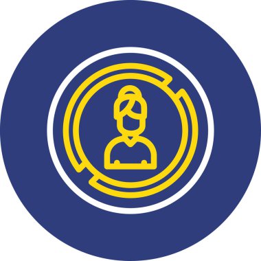 İnsan simgesinin vektör illüstrasyonu