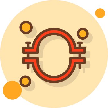 Tek bir elektrik simgesinin vektör illüstrasyonu