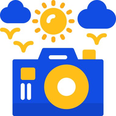 Kamera. Web simgesi basit illüstrasyon