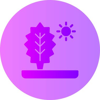 Ağaç. Web simgesi basit illüstrasyon