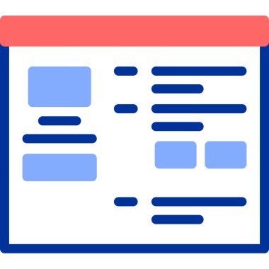 Takvim. Web simgesi basit illüstrasyon