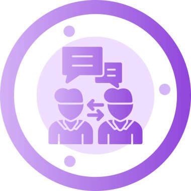 Sohbet balonu simgesinin vektör çizim