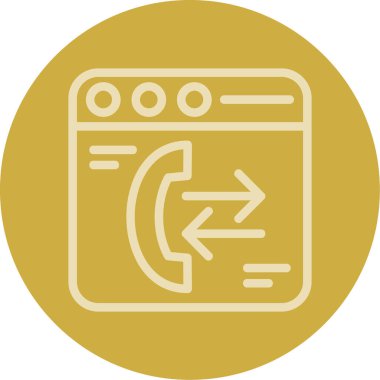 Bir web simgesinin vektör illüstrasyonu