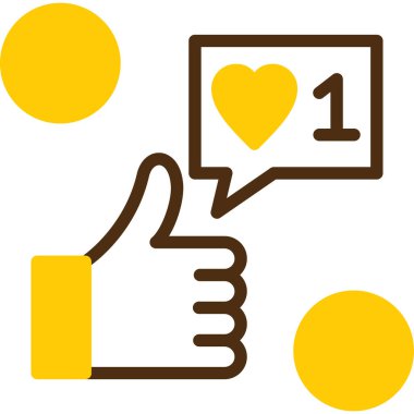 başparmak yukarı simgesi, vektör illüstrasyonu