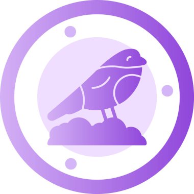 vektör kuş simgesi çizimi