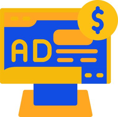Pazarlama reklam ikonu