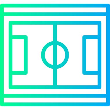 Futbol sahası. Web simgesi