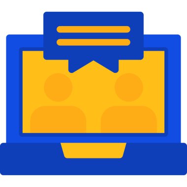 çevrimiçi web pazarlama simgesi düz biçiminde