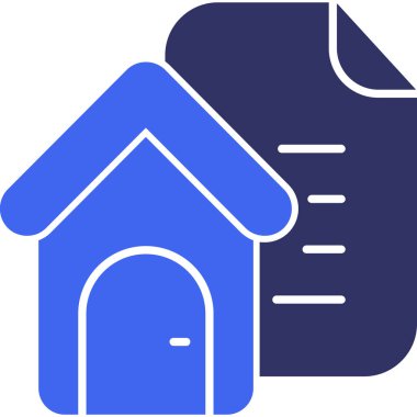 Ev. Web simgesi basit illüstrasyon