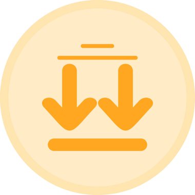 Düz biçimli ok yönü simgesi