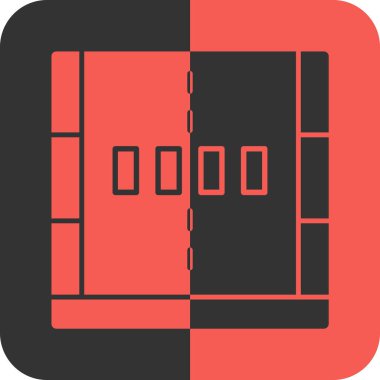 Bina. Web simgesi basit illüstrasyon