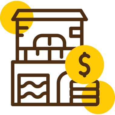 Para için. Web simgesi basit illüstrasyon