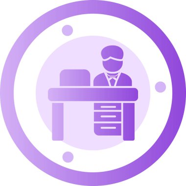 Evrak çantalı bir adamın vektör çizimi