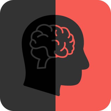 Beyin tasarım, vektör çizim.