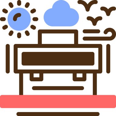 Bir evin modern simgesinin vektör illüstrasyonu