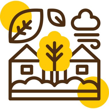 Orman simgesi, vektör illüstrasyonu