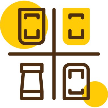 Çikolata. Web simgesi basit illüstrasyon