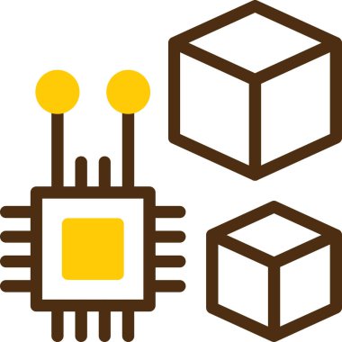 İnternet teknolojisinin basit vektör çizimi
