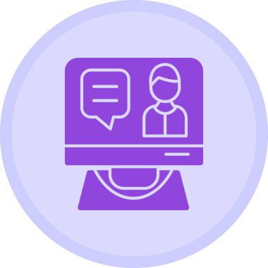 Konuş. Web simgesi basit illüstrasyon