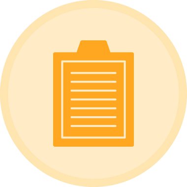 Kontrol Listesi Düz Vektör Simgesi