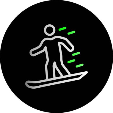 Kayak simge vektör çizim