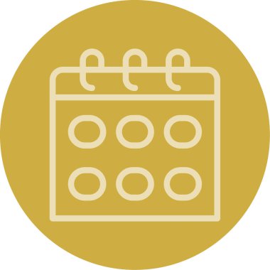 Takvim simgesi vektör illüstrasyonu