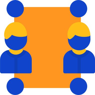 İnsanlar. Web simgesi basit illüstrasyon