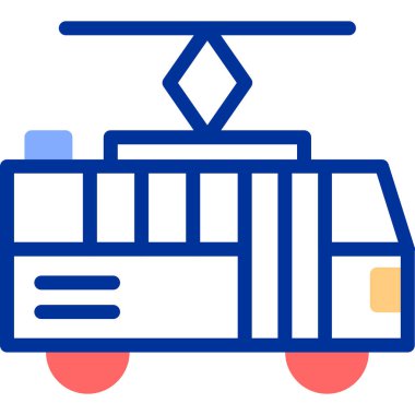 bus simgesi vektör illüstrasyonu