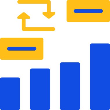 çubuk grafik çizelgesi simgesi dış hat biçiminde