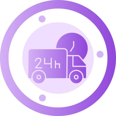 Bir kamyon simgesinin vektör çizimi