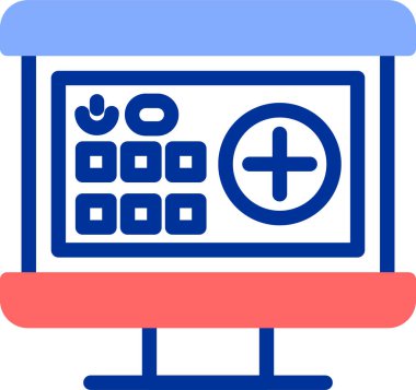 Modern tıbbi simgenin vektör illüstrasyonu