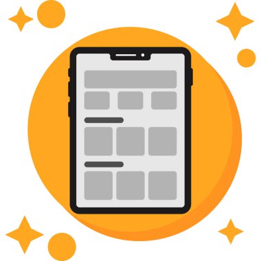 Cep telefonu. Web simgesi