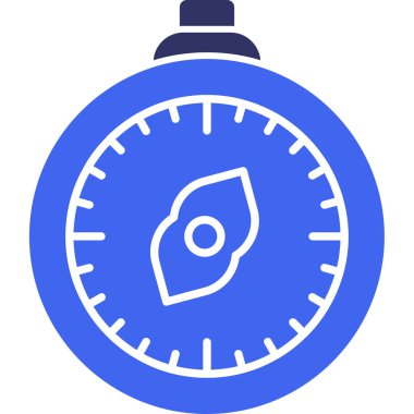 Pusula. Web simgesi basit illüstrasyon