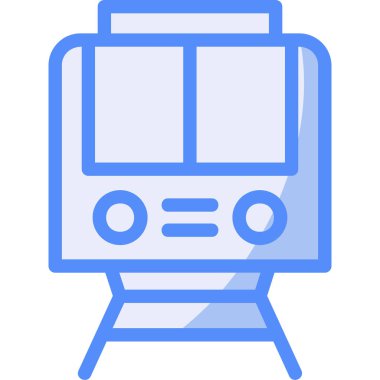 tren. Web simgesi basit illüstrasyon