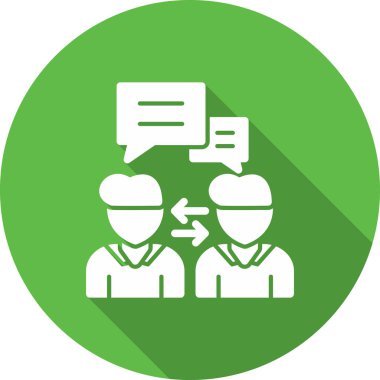 konuşma baloncukları insan simgesi, vektör illüstrasyonu