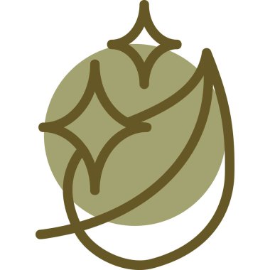 Yeşil yaprağın vektör çizimi