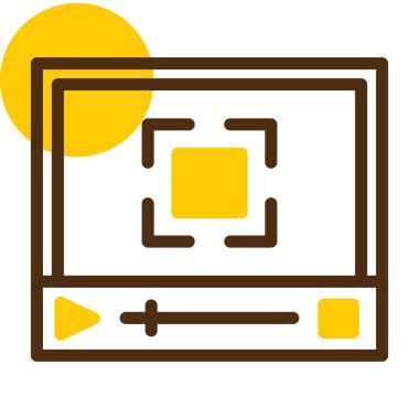 Bilgisayar simgesi. vektör illüstrasyonu