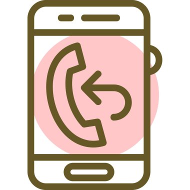 Akıllı telefon. Web simgesi basit illüstrasyon