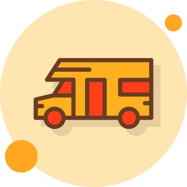 araba dağıtım servisi simgesi - taslak biçimi