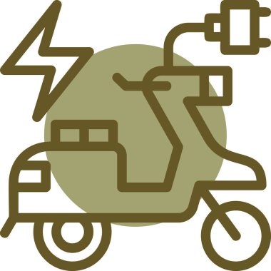 elektrikli araba elektrik simgesi