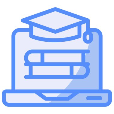 Eğitim öğrenme mezuniyet simgesi ana hatlarıyla