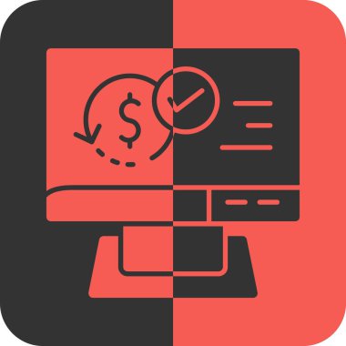 Dolar işareti simgesi, vektör çizimi