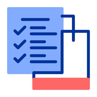 Belge. Web simgesi basit illüstrasyon