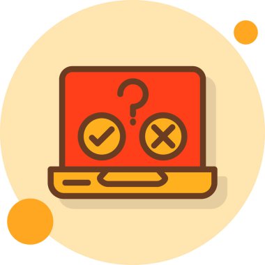 Bilgisayar. Web simgesi basit illüstrasyon